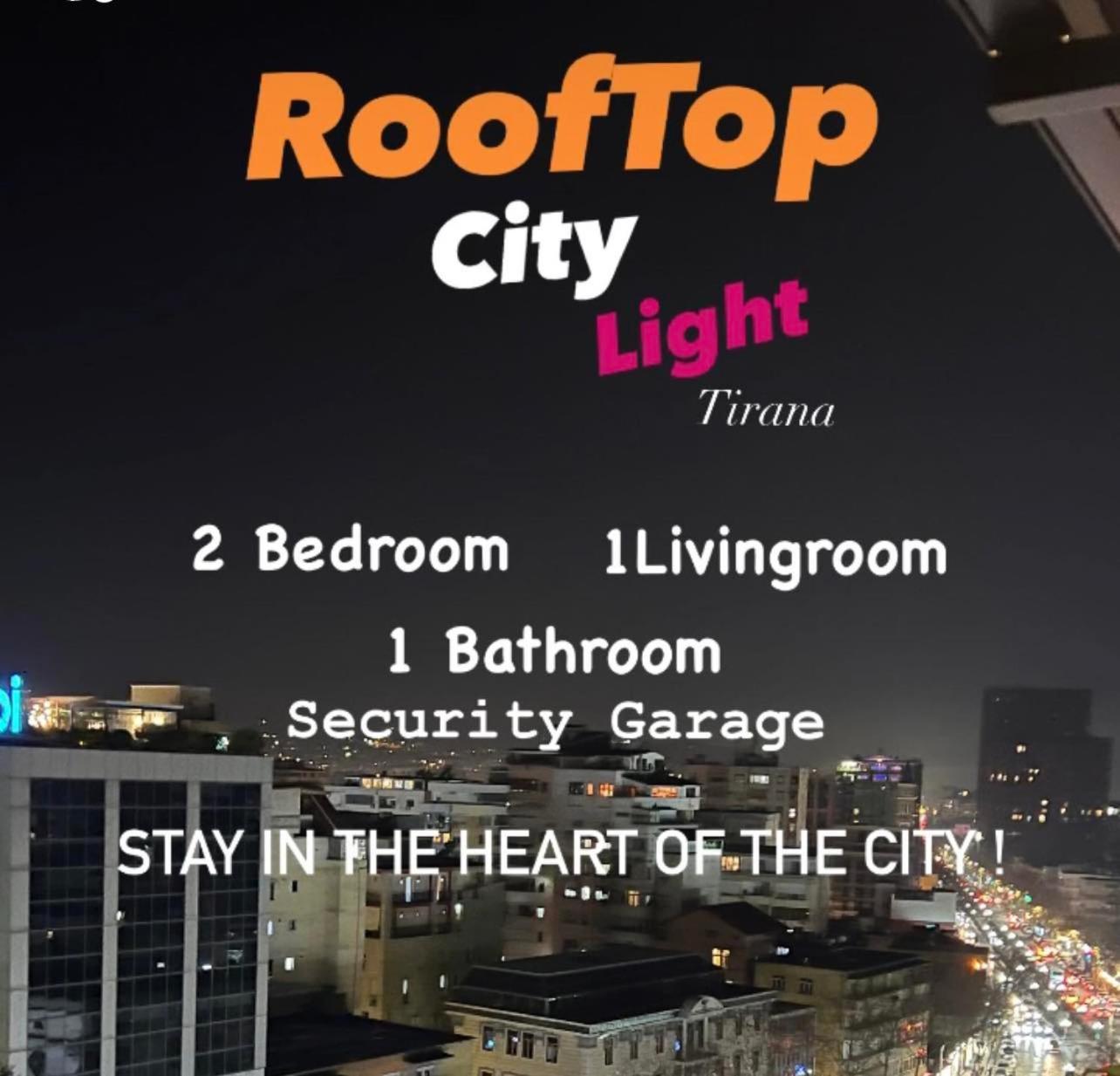 Rooftop City Light Tirana Exterior foto